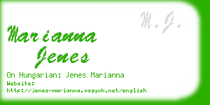 marianna jenes business card